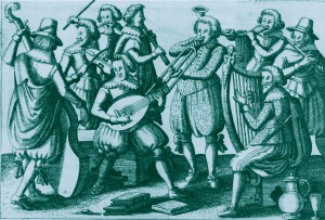 Anon. Neun Musikanten mit ihren Instrumenten. Herzog August Bibliothek, Wolfenbüttel._2